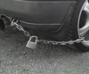 voiture gagée bloquée